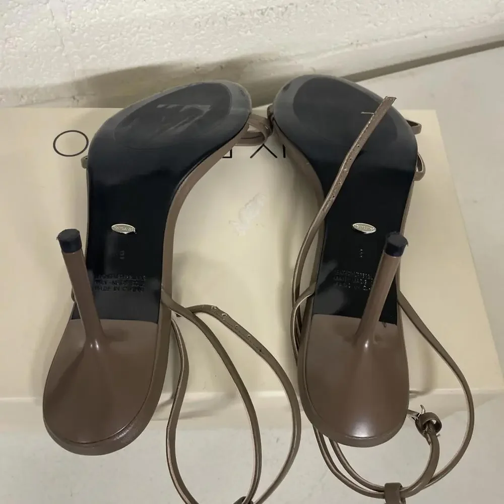 Tony Bianco Olive Metallic Strappy Heeled Sandals